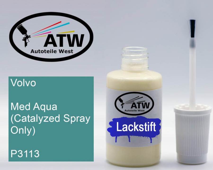 Volvo, Med Aqua (Catalyzed Spray Only), P3113: 20ml Lackstift, von ATW Autoteile West.